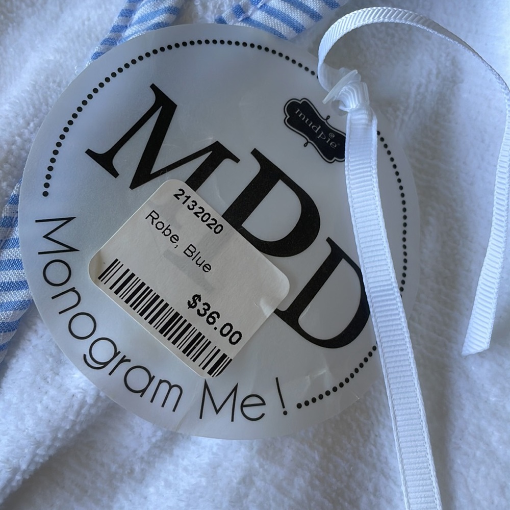 NWT Mudpie kids robe size 18M-3T - Picture 4 of 7